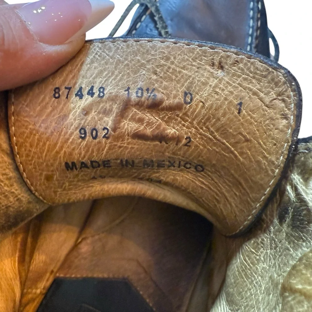 Frye handcrafted size