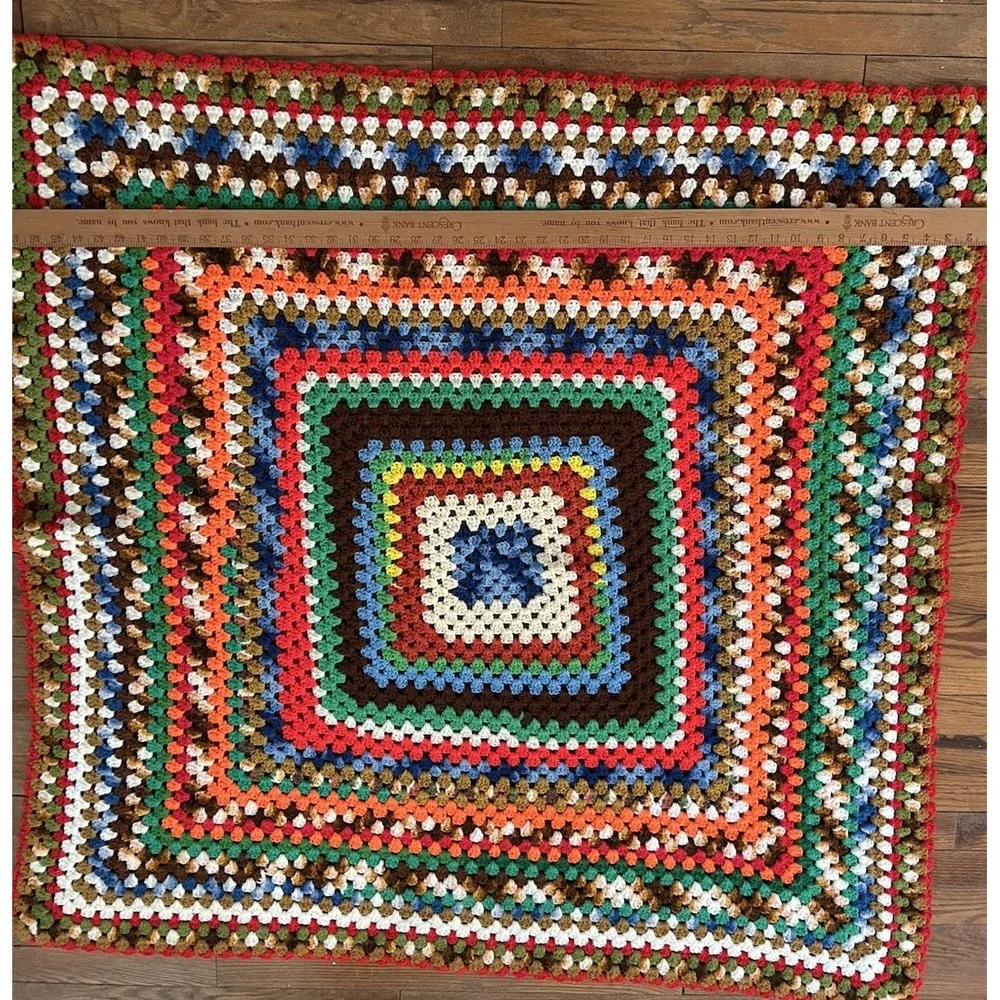 Handmade kids color afghan
