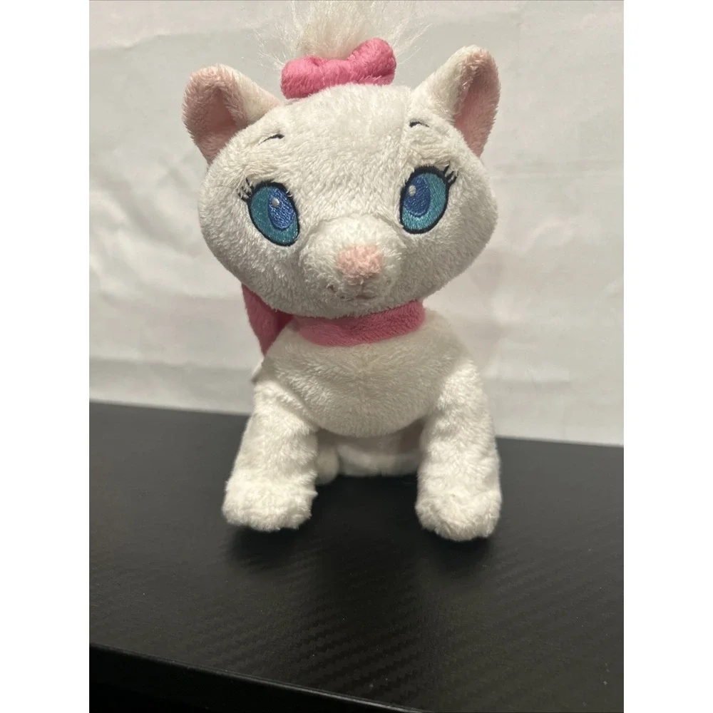 Disney Aristocats Marie White Cat Plush 7 Inch Stuffed Animal Just Play
