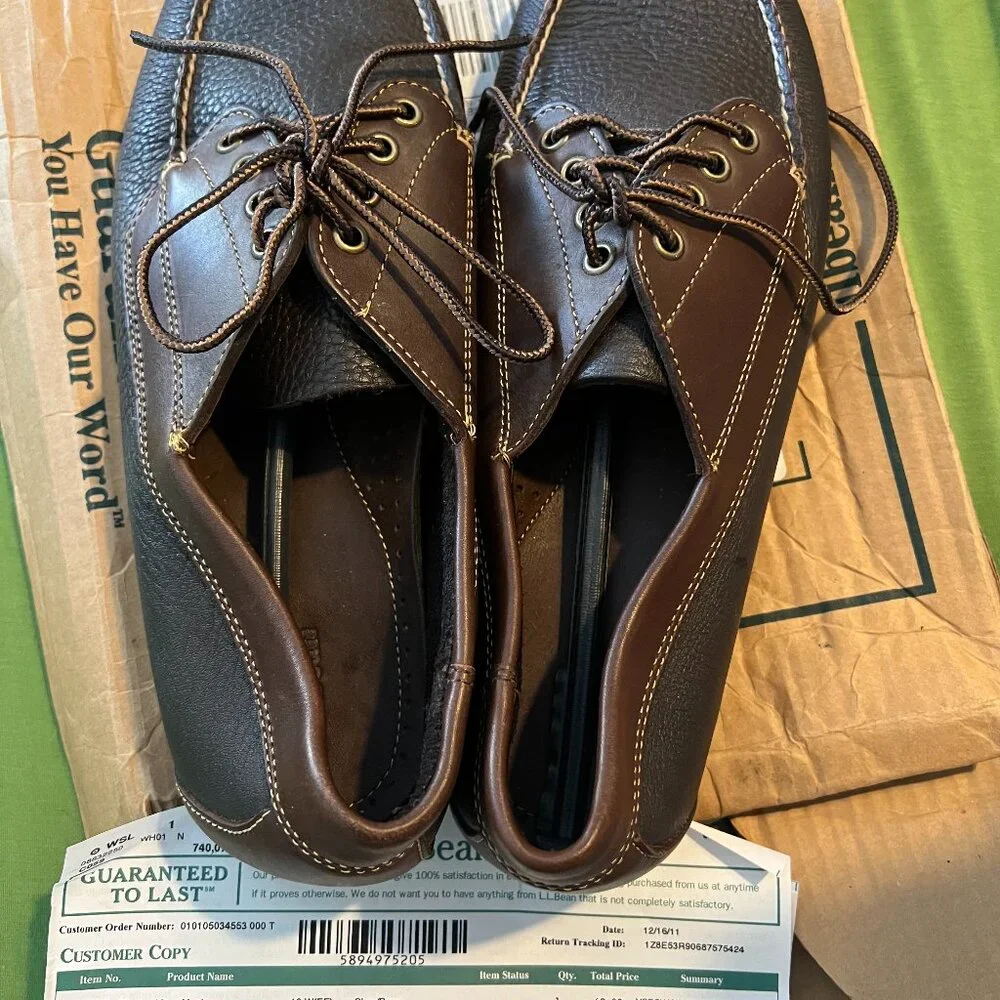LL Bean mens dock shoes