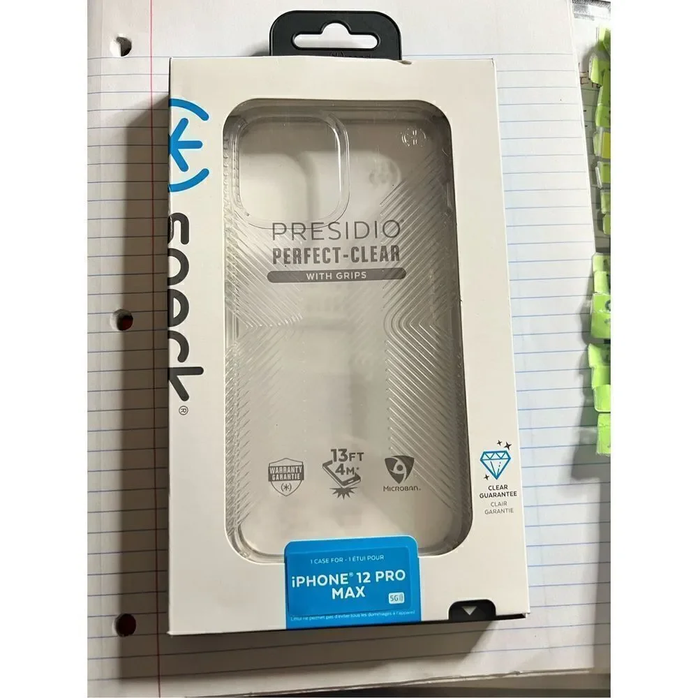 Speck Presidio Perfect Clear With Grips IPhone 12 Pro Max Case