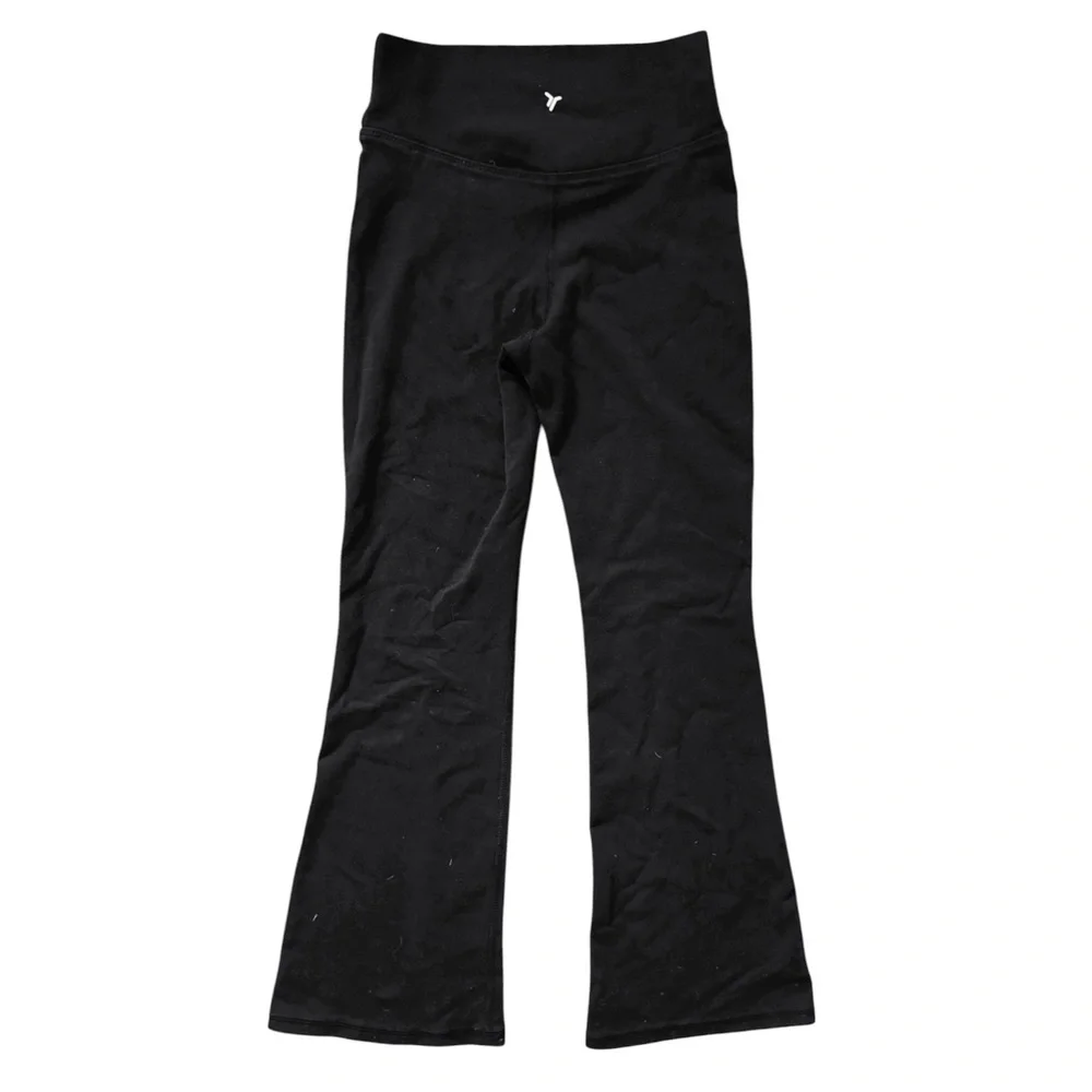 Old Navy | Black Cross Front Flare Legging Pants, Girl’s Size Small