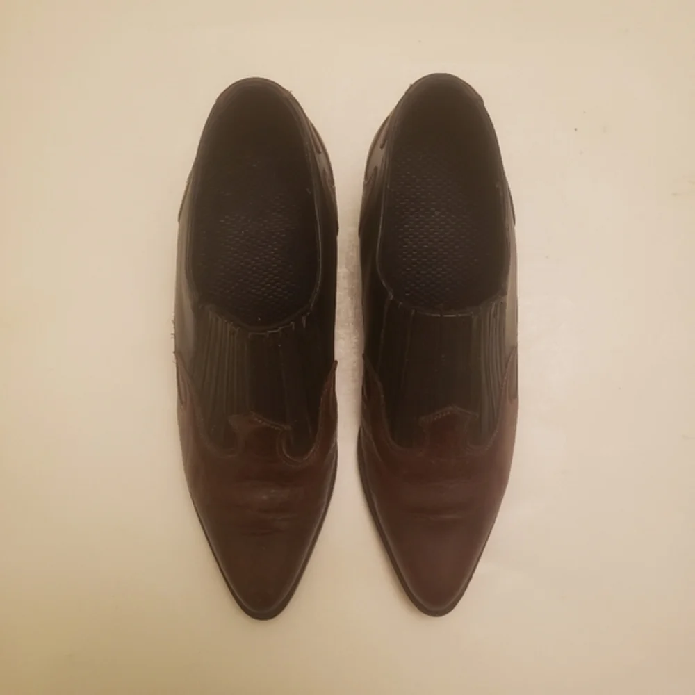 Dingo‎ Western Style Black brown Leather ankle Booties