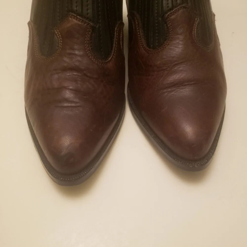 Dingo‎ Western Style Black brown Leather ankle Booties
