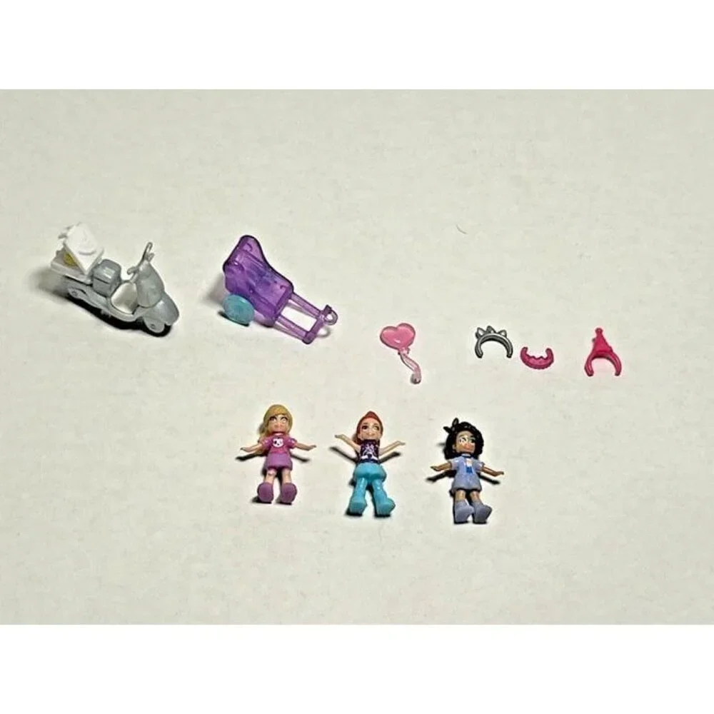 Polly Pocket 3‎ Mini Dolls 6 Mini Accessories Replacement Parts Imaginative Play