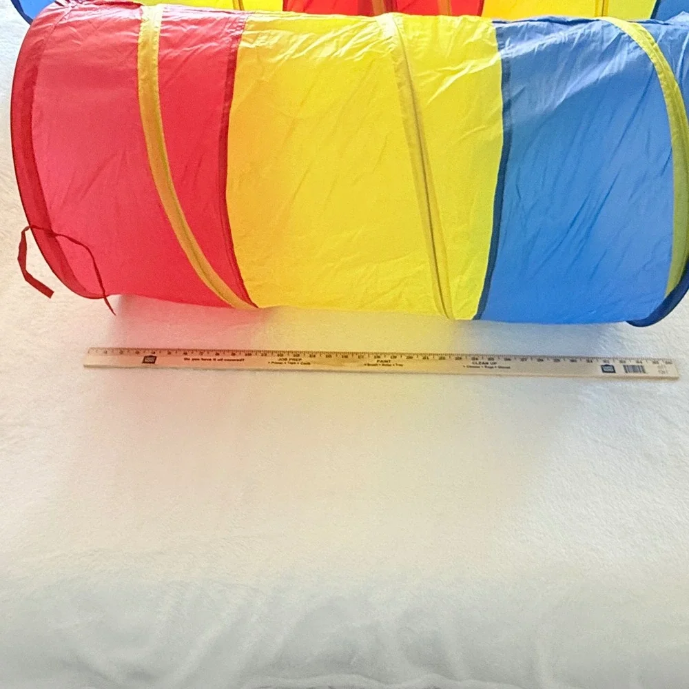 Play Tunnel Collapsible Pop-Up Blue Crawl Tube‎ Kids Children Fun Activity 9ft