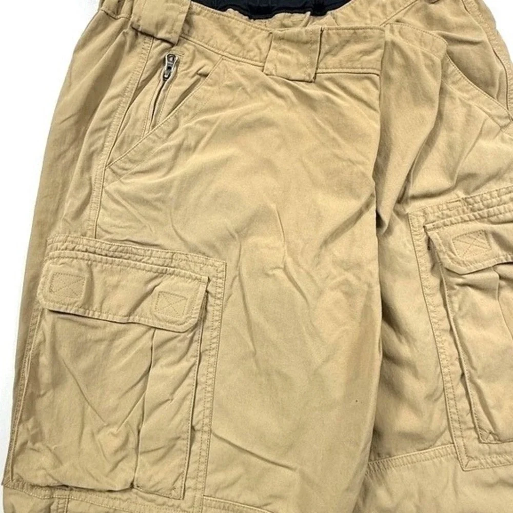Duluth Trading Co‎ Tan Hiking Pants XL x 30 Elastic Waistband Nylon Lightweight