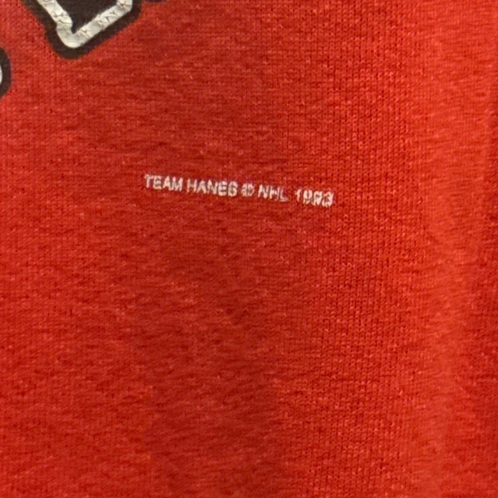 Rare Vintage 1993 Chicago Blackhawks Crewneck Sweatshirt Team Hanes NHL USA Made