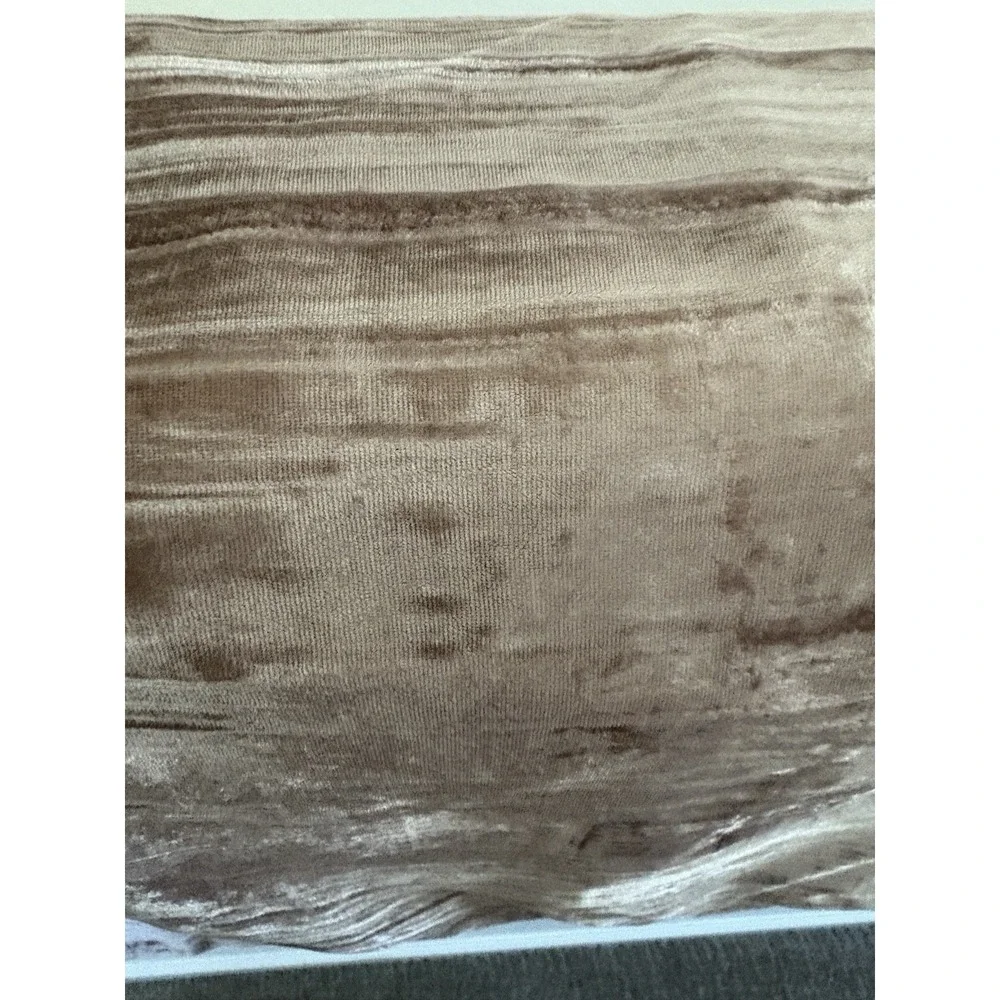 2 West Elm Crinkle Velvet tan 26x26‎ Euro
