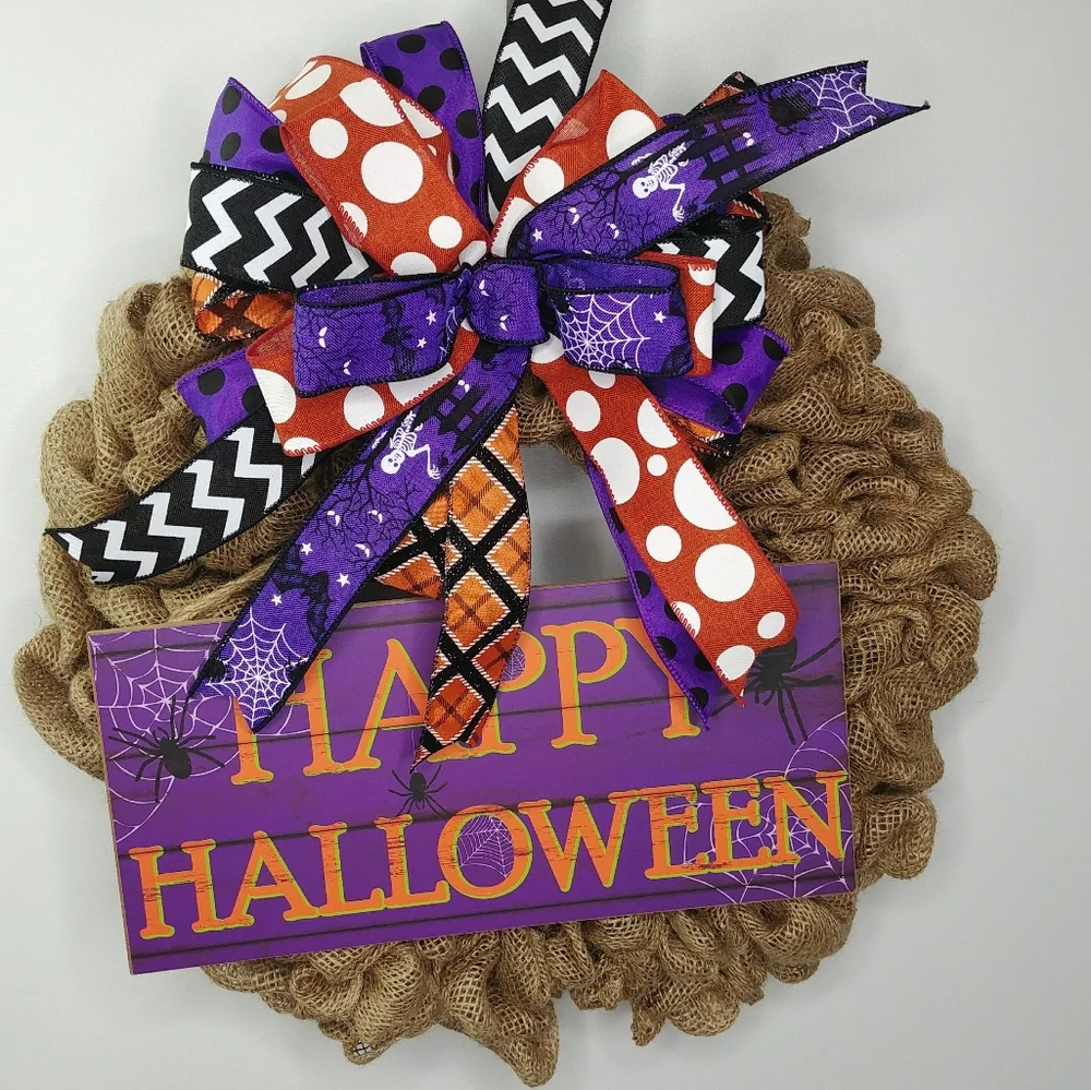 N/A halloween burlap