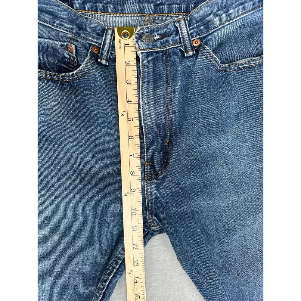 Levi's 505 Jeans Men's 34x29 Blue Cotton Regular Fit Medium Wash Straight Leg