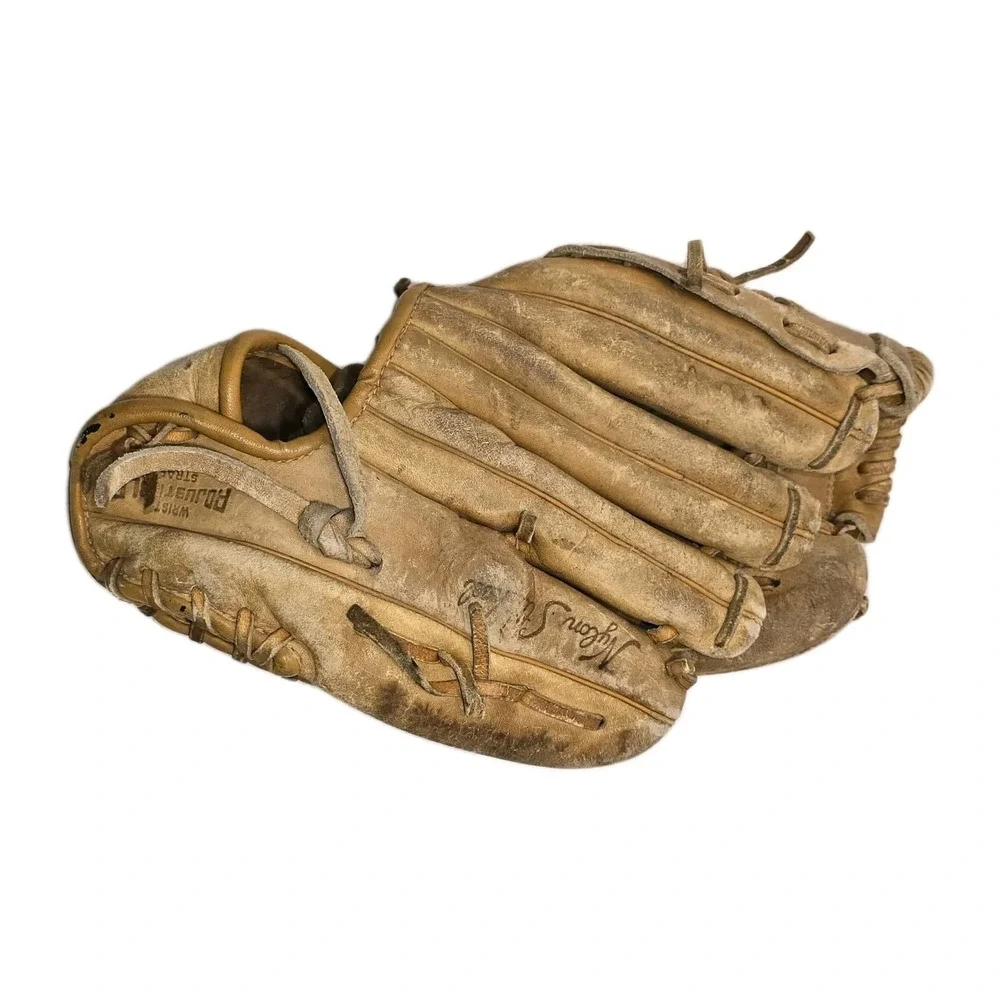 🏈 Vintage Ted Williams Sears 33ND Catchers Mitt GUC Korea Baseball Glove