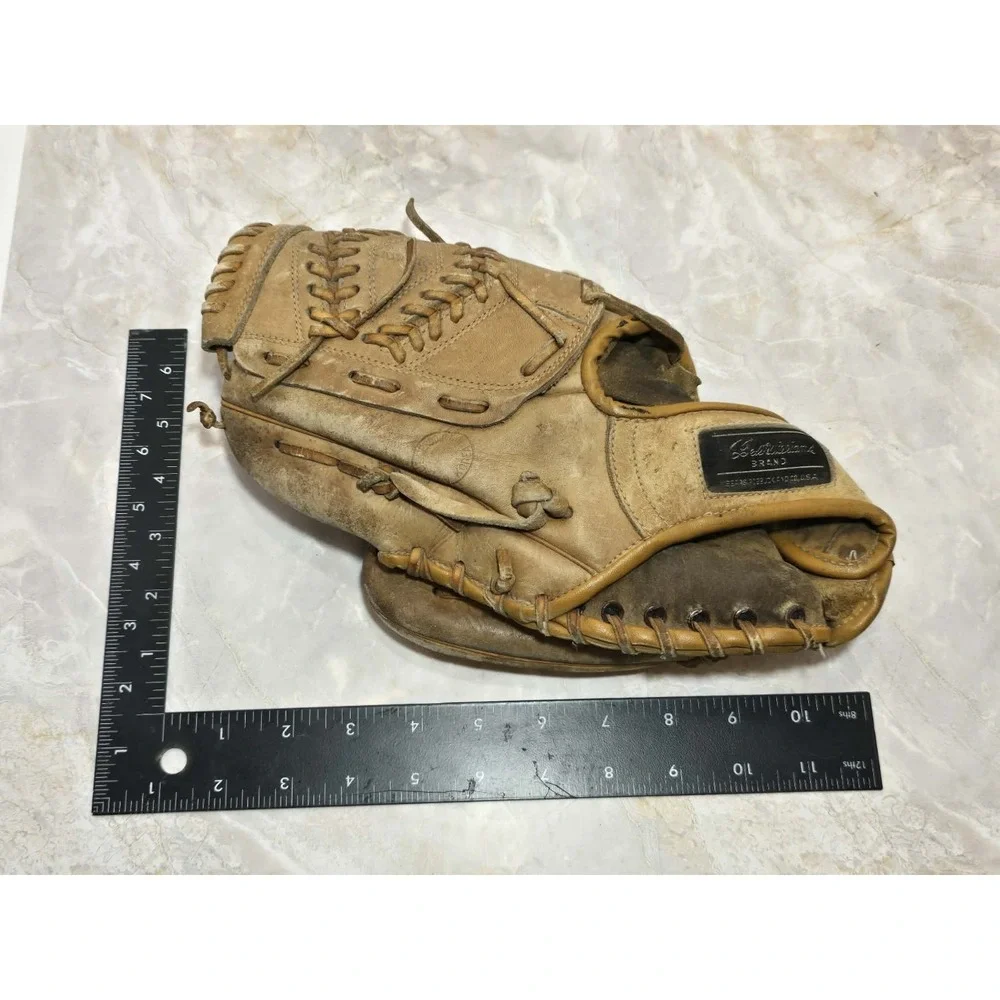 🏈 Vintage Ted Williams Sears 33ND Catchers Mitt GUC Korea Baseball Glove