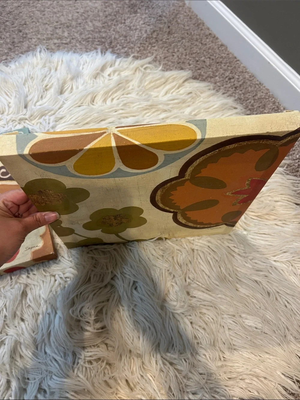 Target floral 12”x12” wall