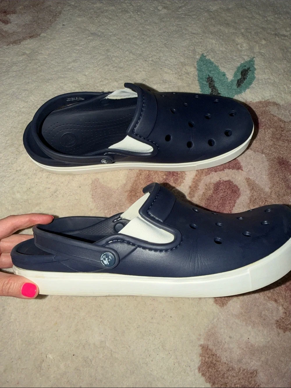 CROCS heel navy