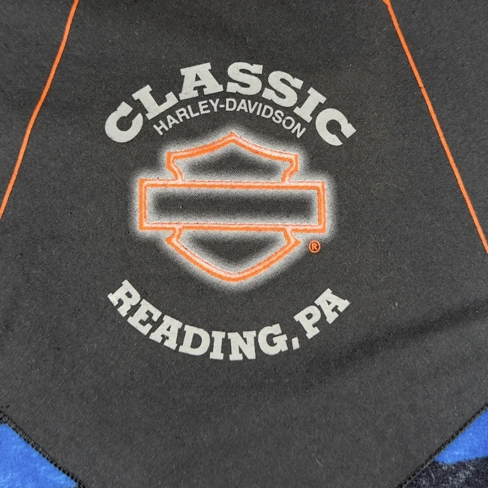 Harley-Davidson emblems orange bandana