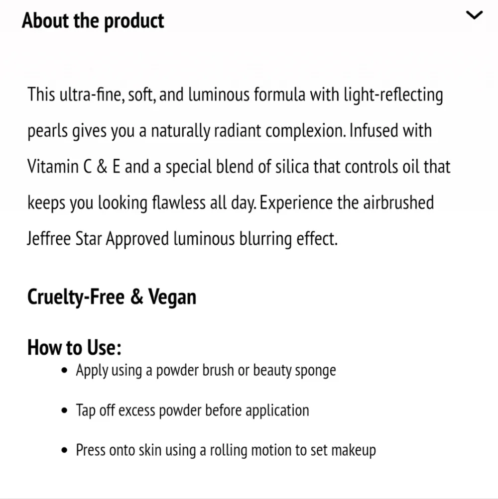 Jeffree Star price #makeup product