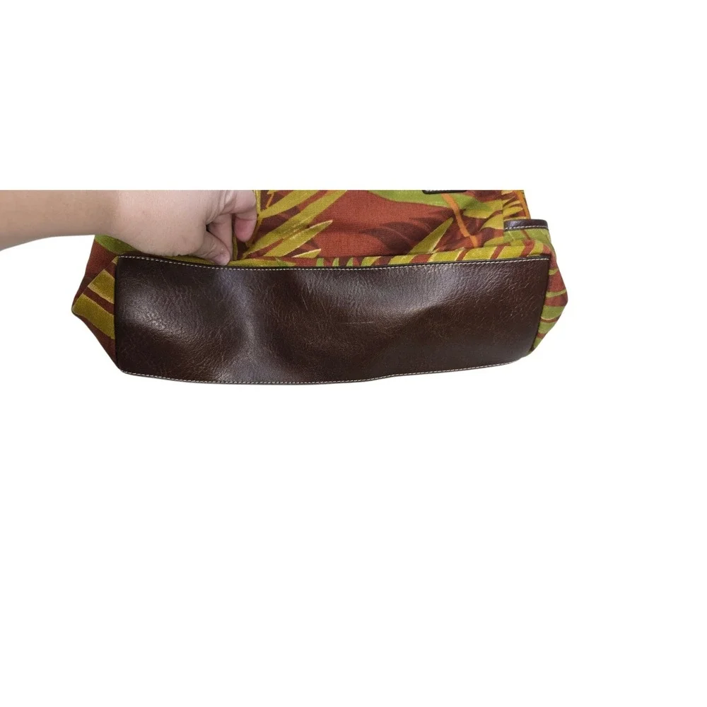 Relic Tropical‎ Floral Canvas Hobo Shoulder Bag Faux Leather canvas Handle Purse