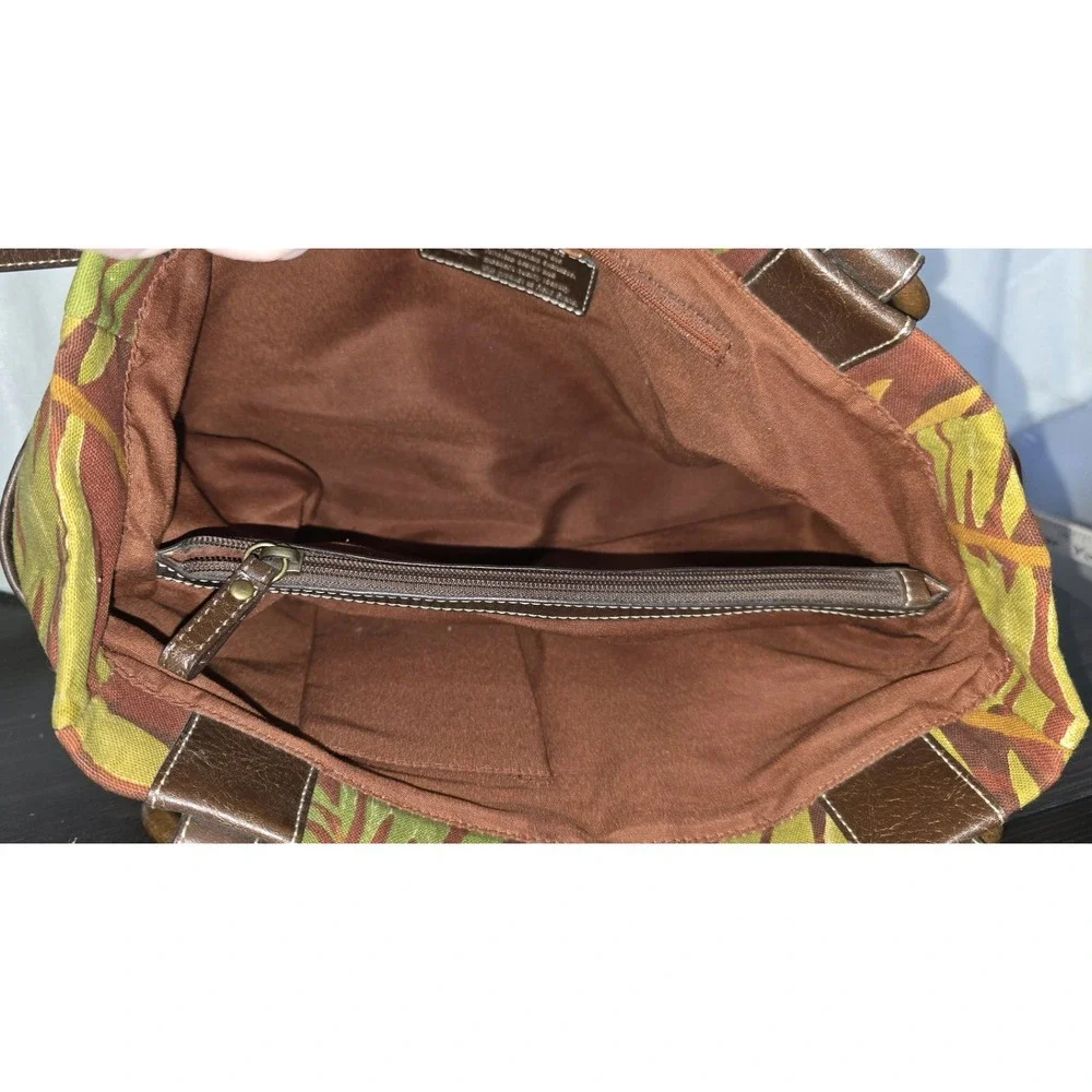 Relic Tropical‎ Floral Canvas Hobo Shoulder Bag Faux Leather canvas Handle Purse