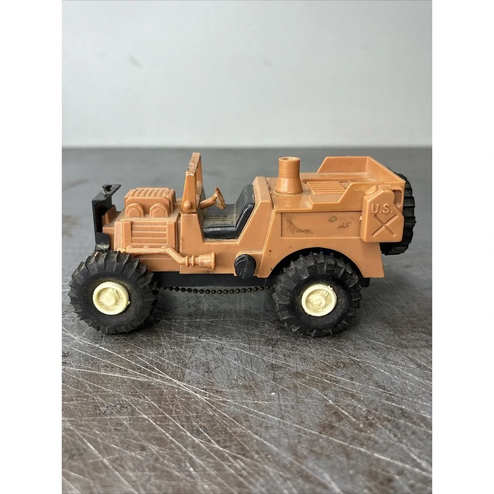 VTG Remco Mighty Mike Rat Patrol Toy Jeep‎ Motorized Untested Rare HTF