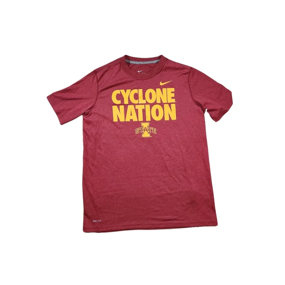 Iowa State Cyclones Womens‎ Nike Shirt NCAA Dri Fit Short Sleeve Size Large