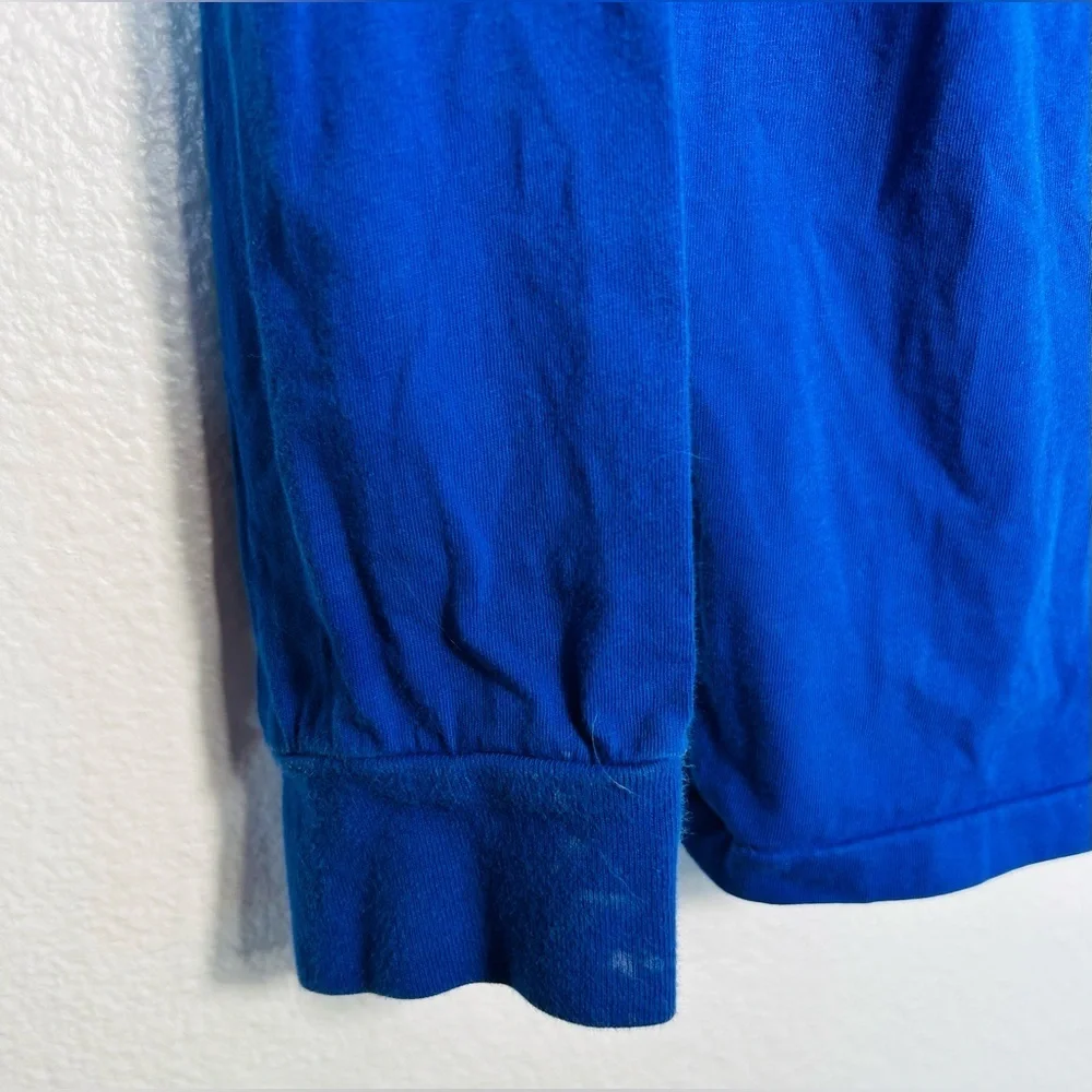 Polo Ralph Lauren Men's size small Blue Ski Bear Long Sleeve Shirt Vintage Rare