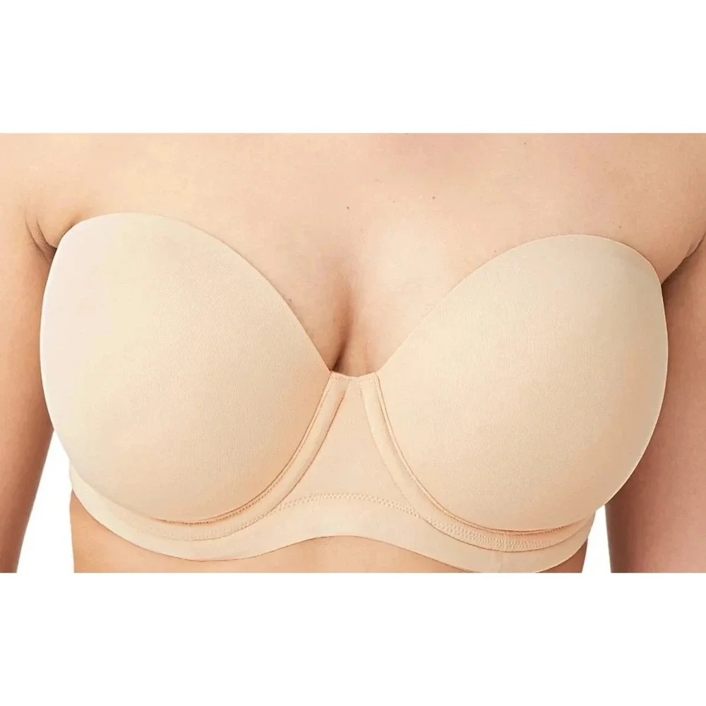 Wacoal Red Carpet Strapless Full Bust Underwire Bra 854119 40DDD Nude