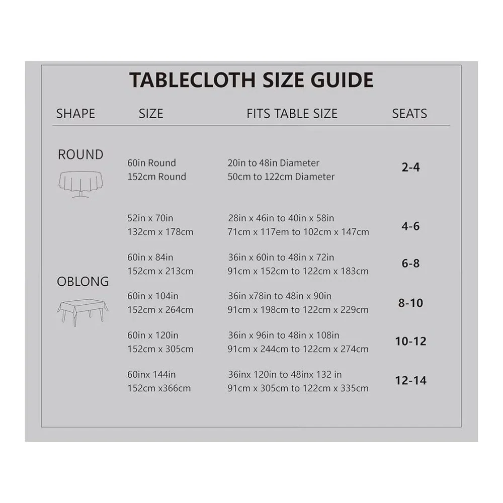 N/A rectangle tablecloth