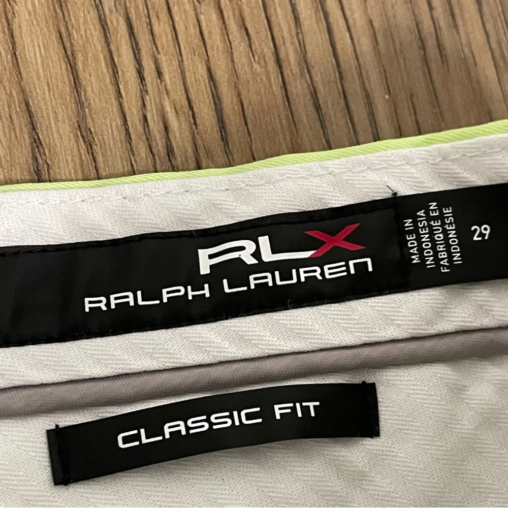 RLX Ralph Lauren Neon Green Golf Shorts Mens‎ Size 29