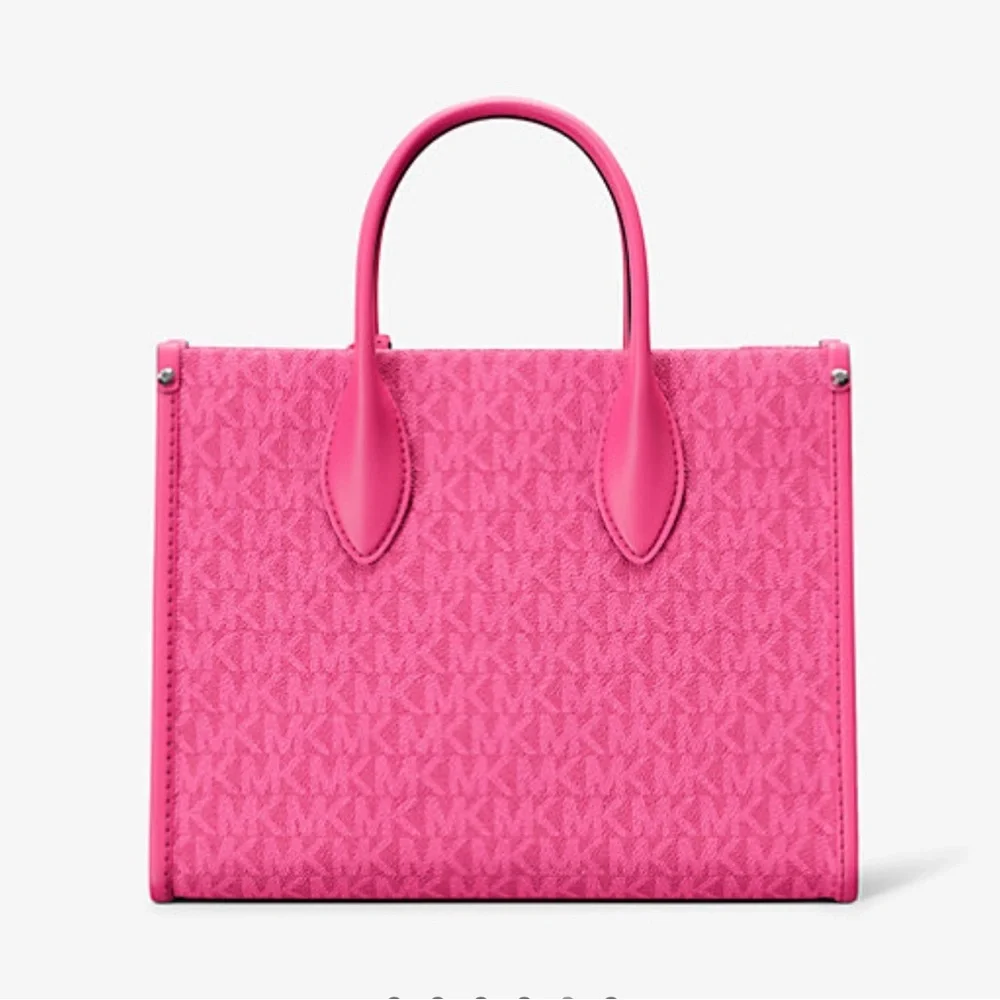 Michael Kors Mirella Small Signature Logo Crossbody Bag Dragonfruit NWT
