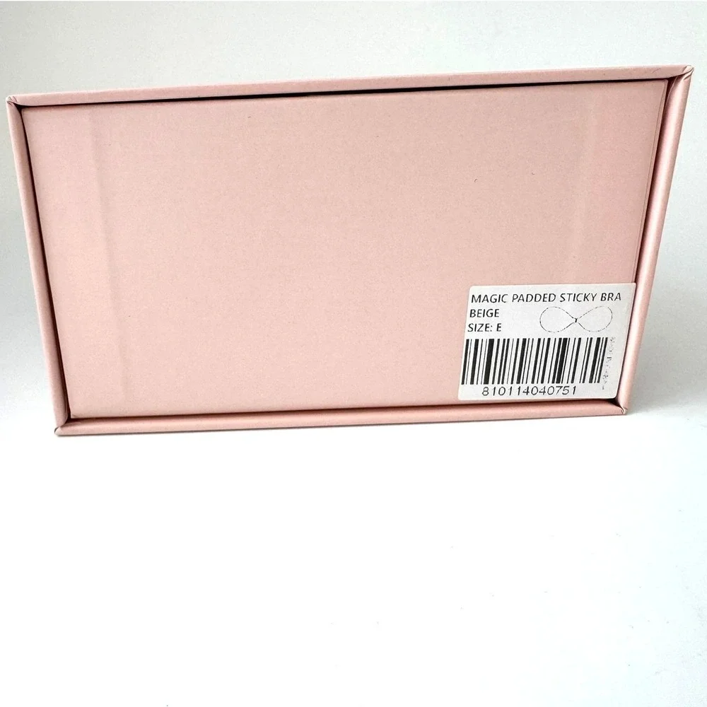 BOOMBA Magic Padded Sticky Bra Beige Size E Adhesive Strapless Backless open box
