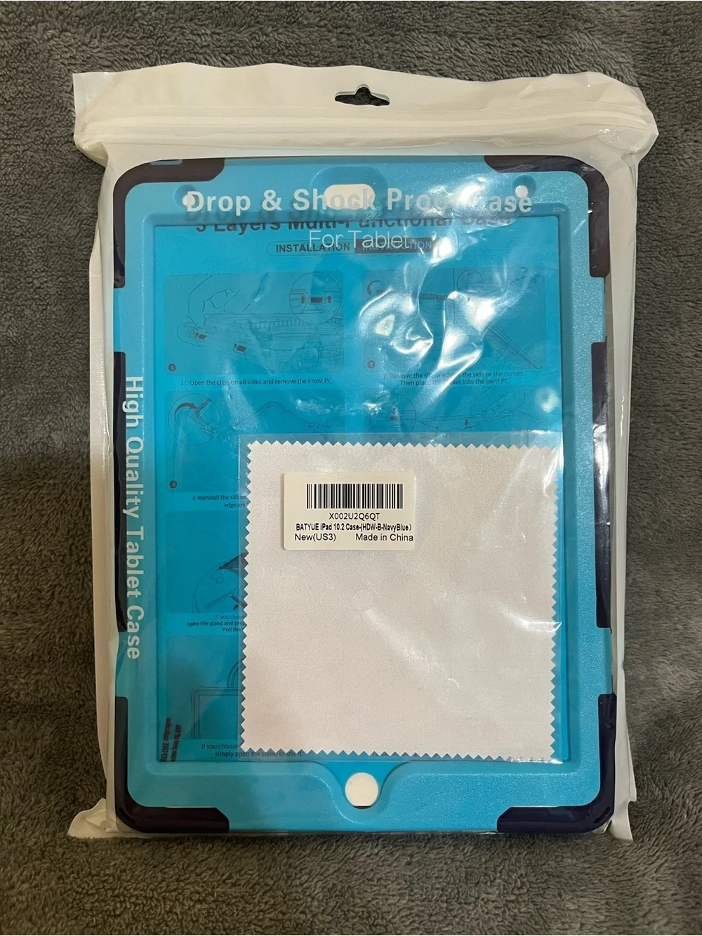 Universal Blue Tablet Protective Case with Dark Accents
