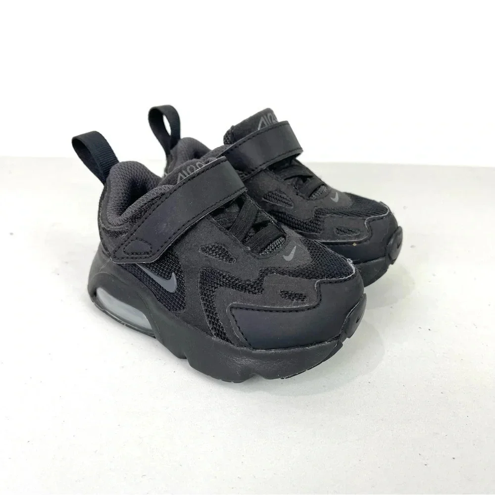 Nike AirMax 200 Black Sneakers Low Top Toddler Size 4C Unisex Baby AT5629-001