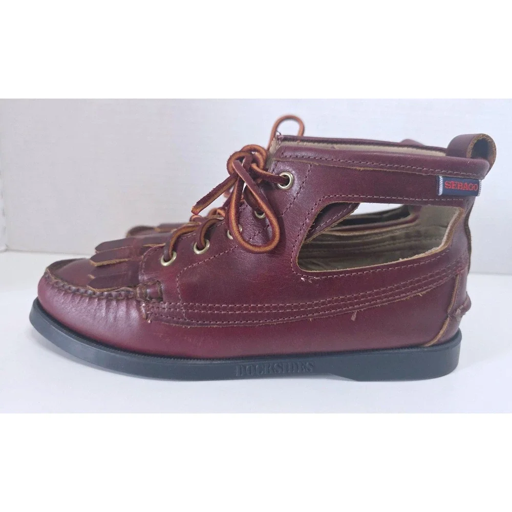 Sebago docksides leather