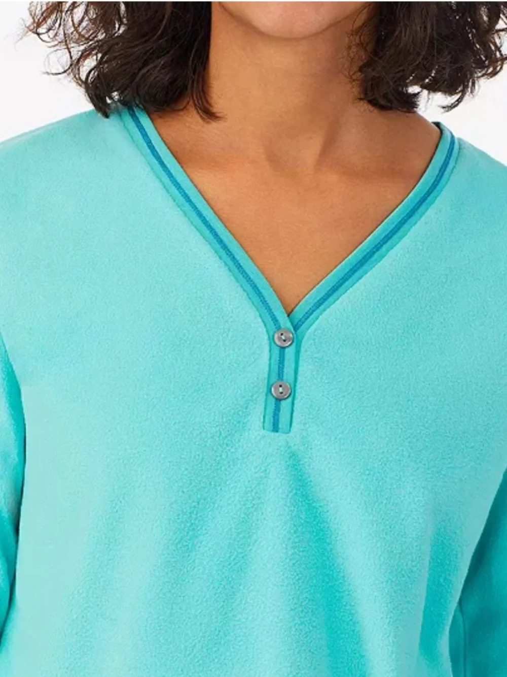 Cuddl Duds turquoise long