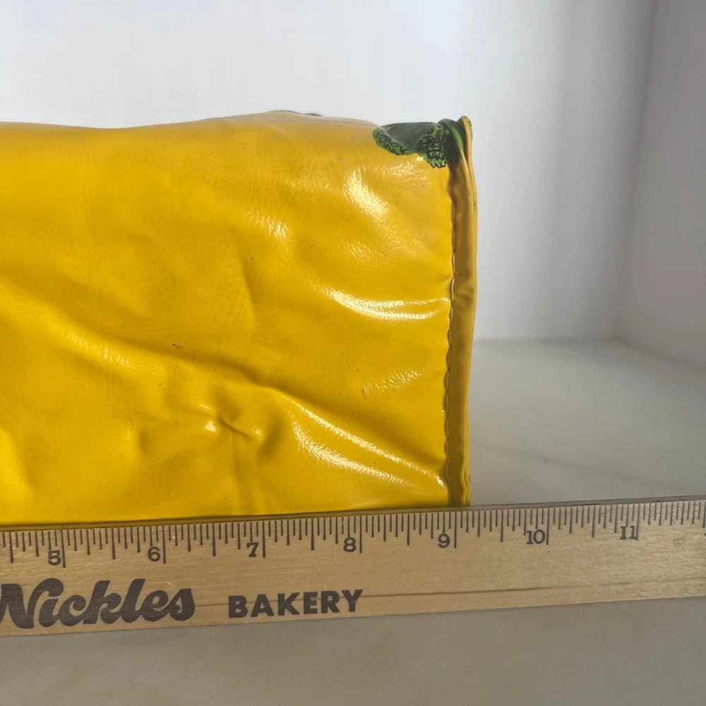 Vintage 1974 Mini Muncher Yellow Little Old Schoolhouse Lunchbox Dart Industries