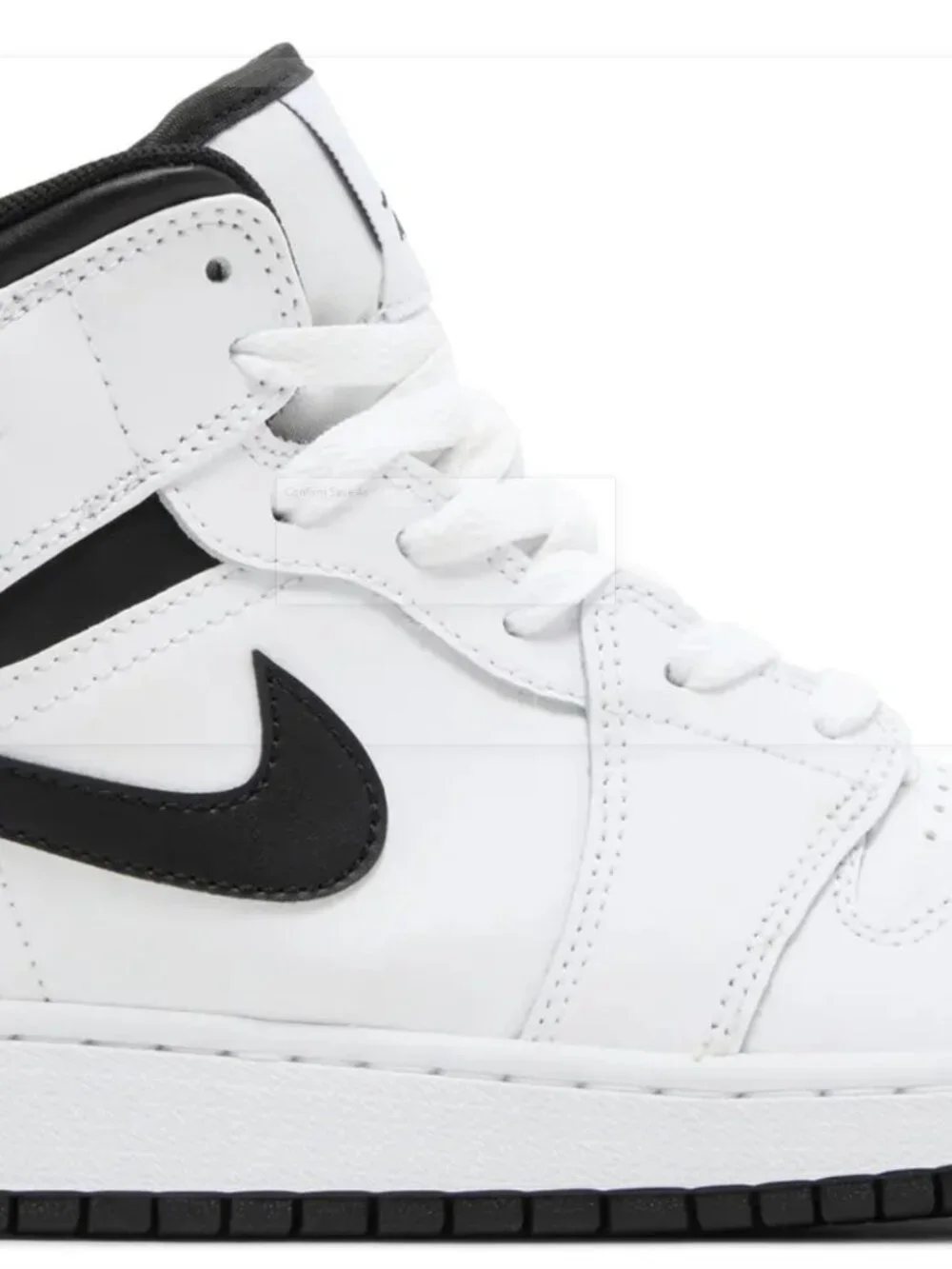 Nike‎ Air Jordan 1 Mid GS 'White Black' DQ8423-132 Size US 6.5Y