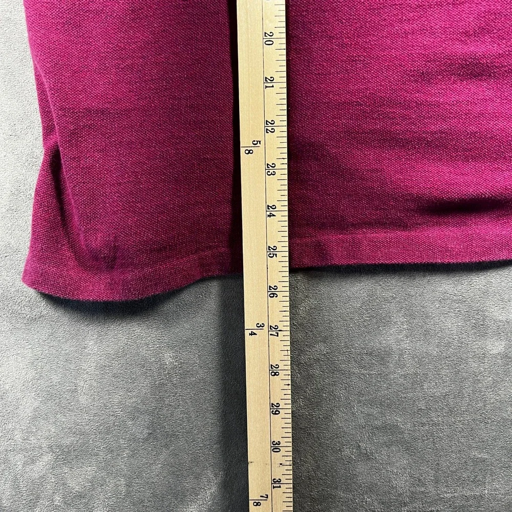 Polo Ralph Lauren Custom Fit Polo Shirt Mens‎ Large Magenta Blue Pony