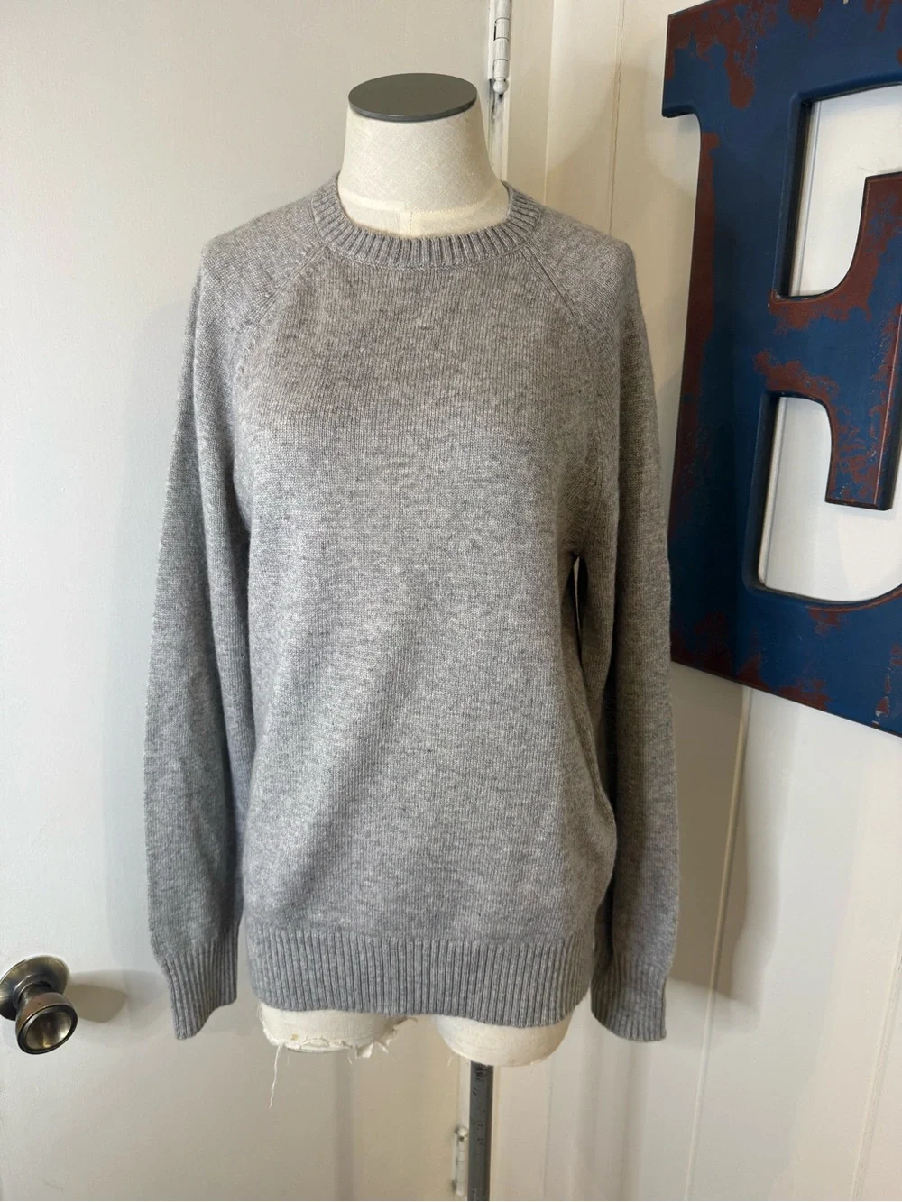J. Crew Men's Gray Crewneck Sweater
