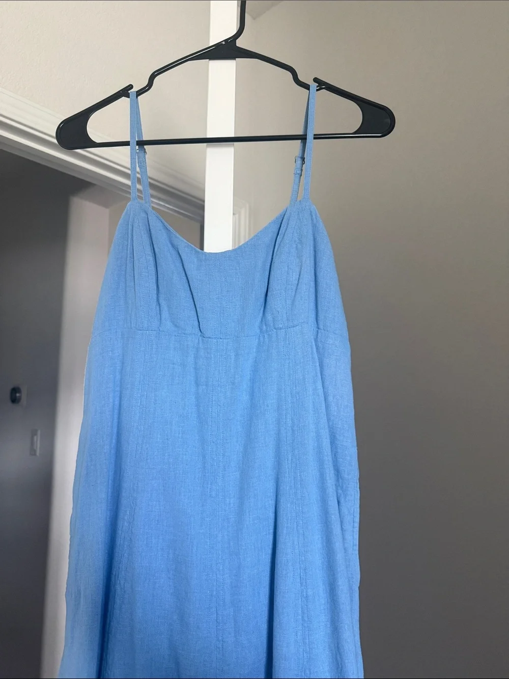 Abercrombie & Fitch Sky Blue Spaghetti Strap Maxi Dress