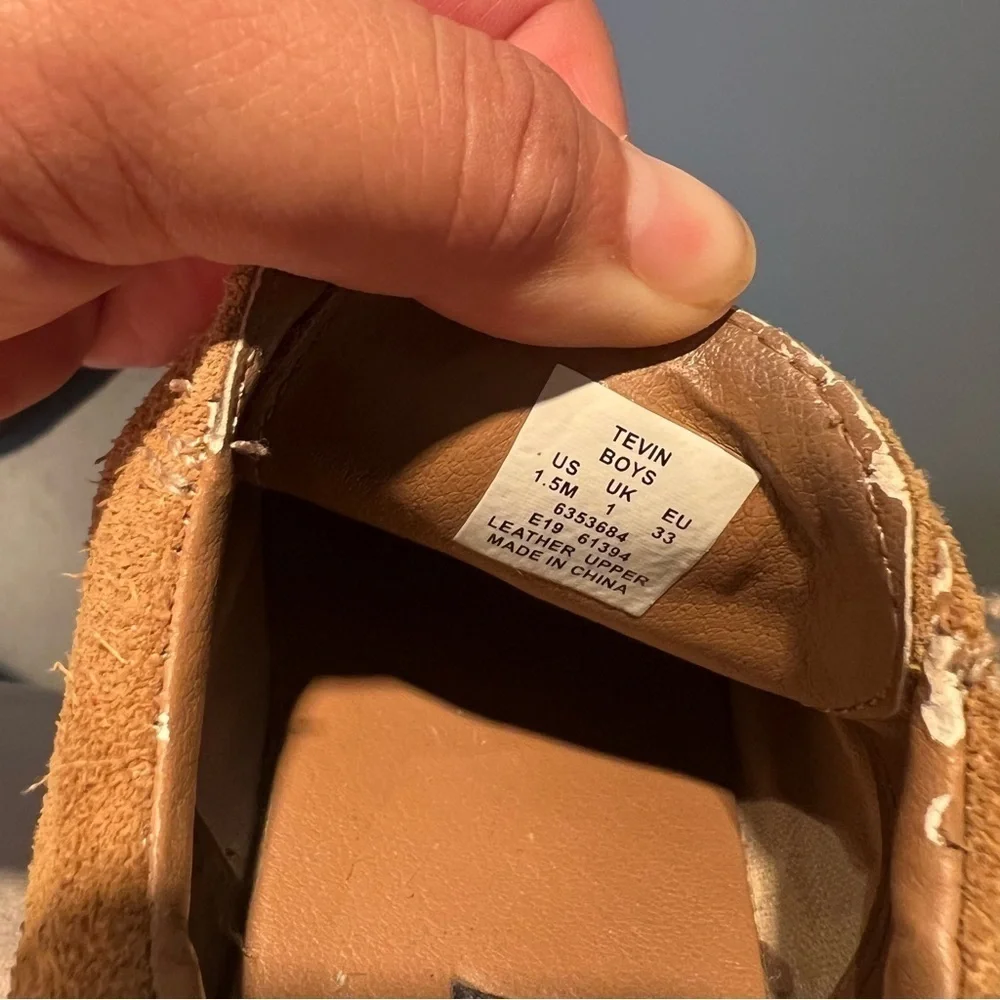 Sperry shoes top-sider Boys size 1.5 suede