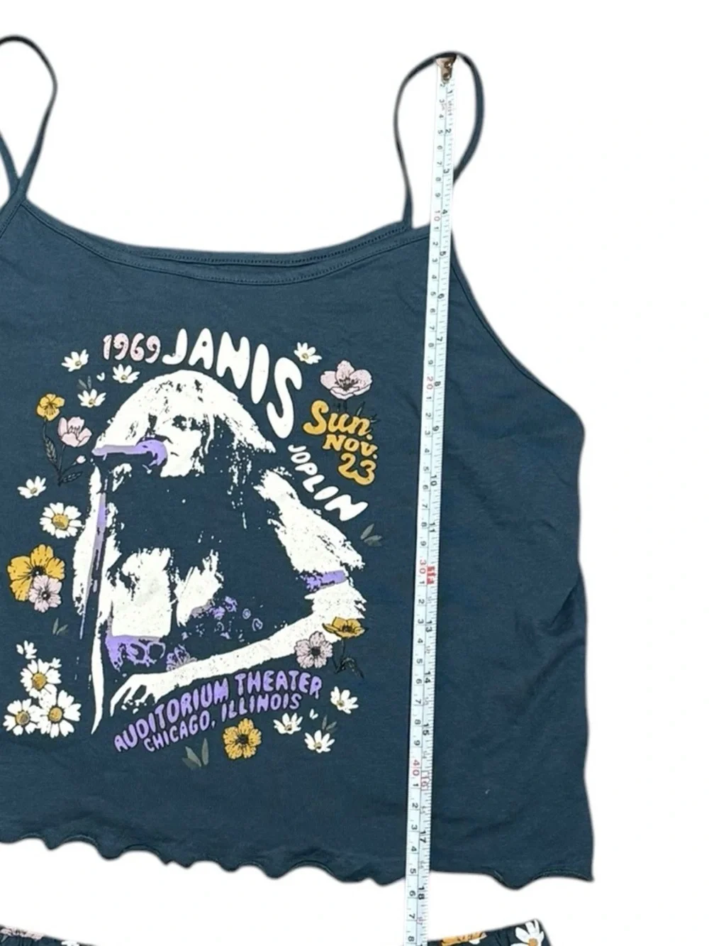 Janis Joplin navy camisole