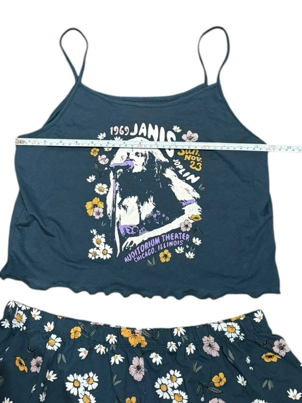 Janis Joplin navy camisole