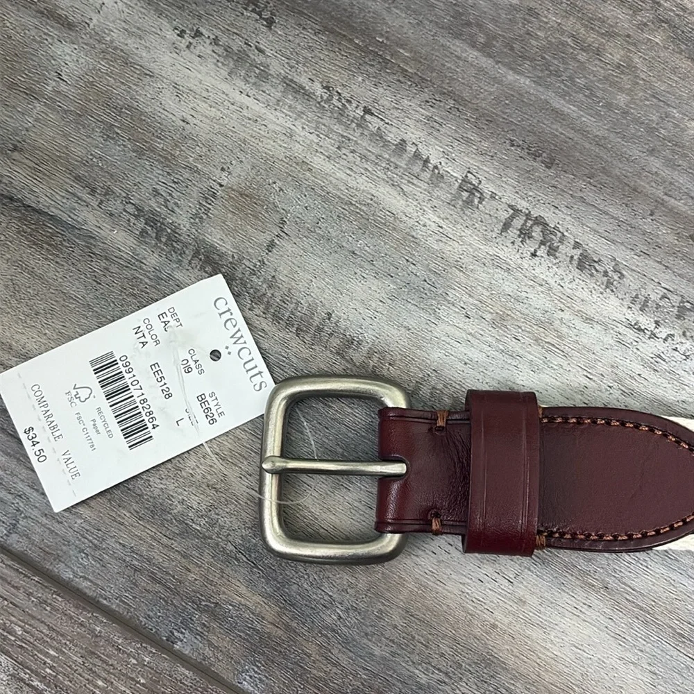 NWT Crewcuts Boys Truck Tree Holiday Belt Size Large