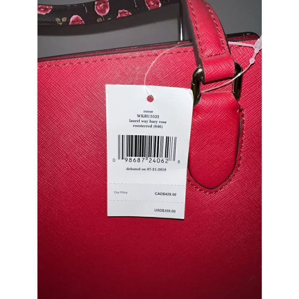 🔥🎁NWT! Kate Spade REESE Satchel Handbag Msrp:$429.00