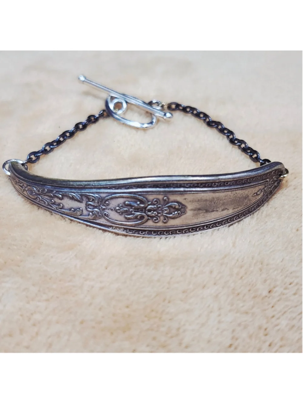 Handmade silver Plated silverware Bracelet