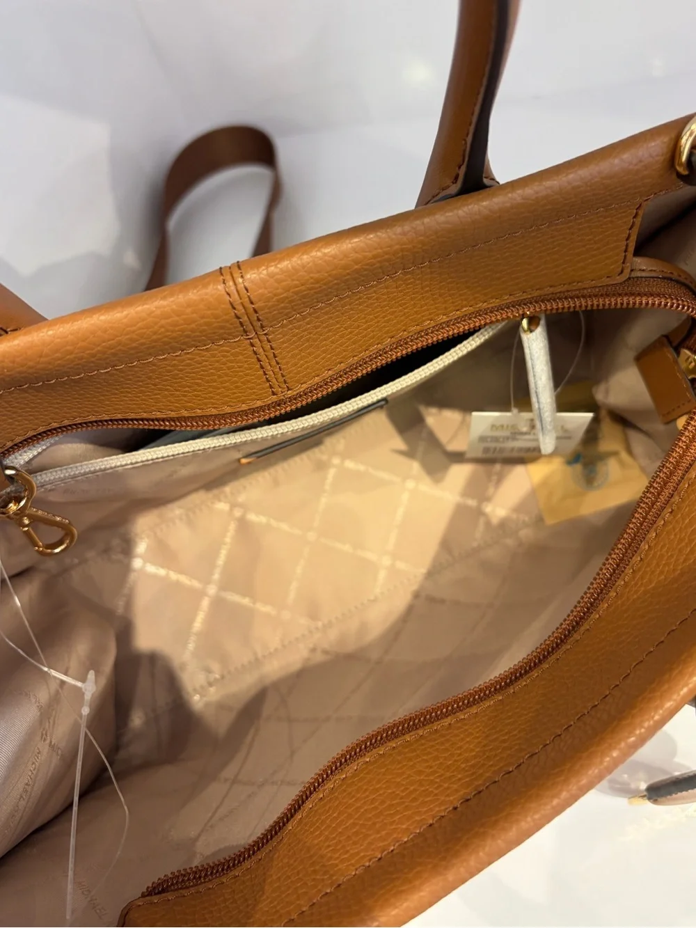 Michael Kors structured leather