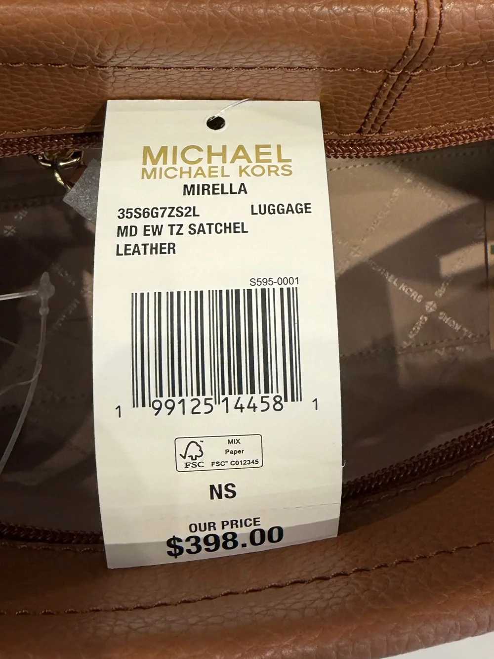 Michael Kors structured leather