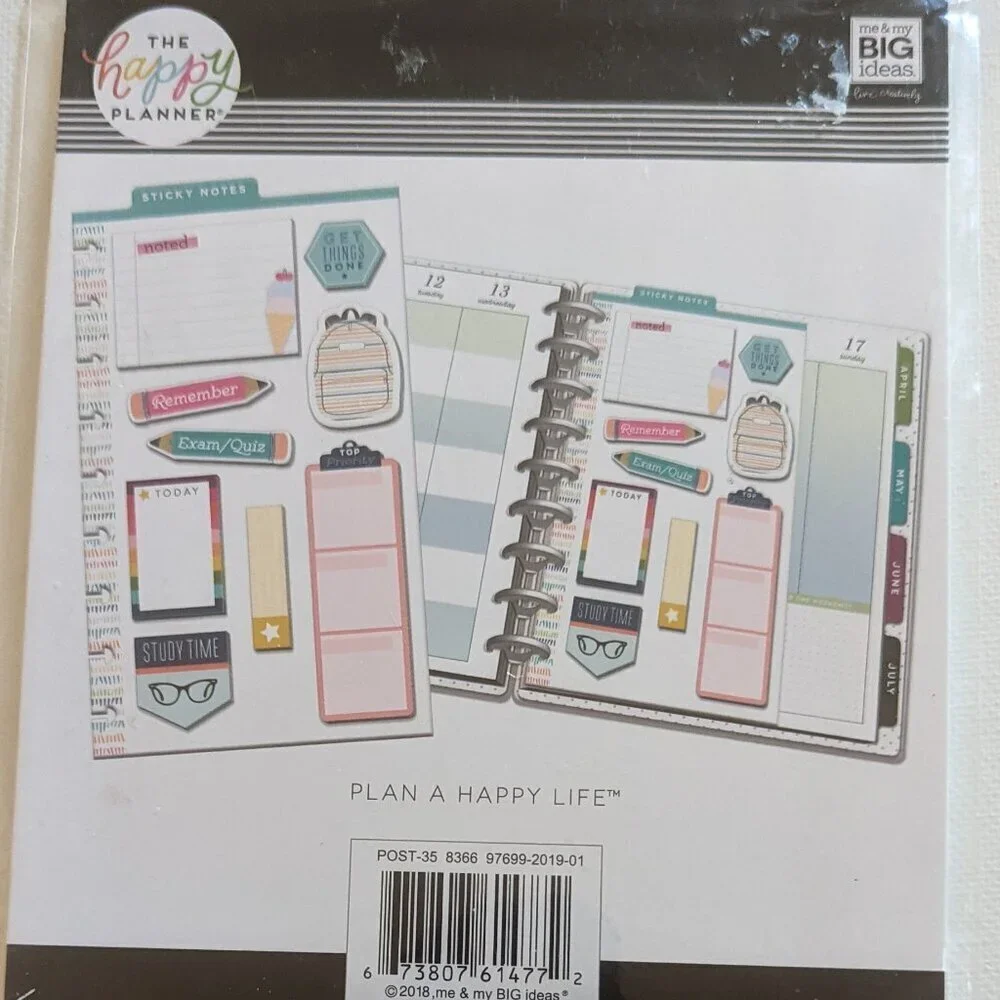 The Happy Planner colorful new