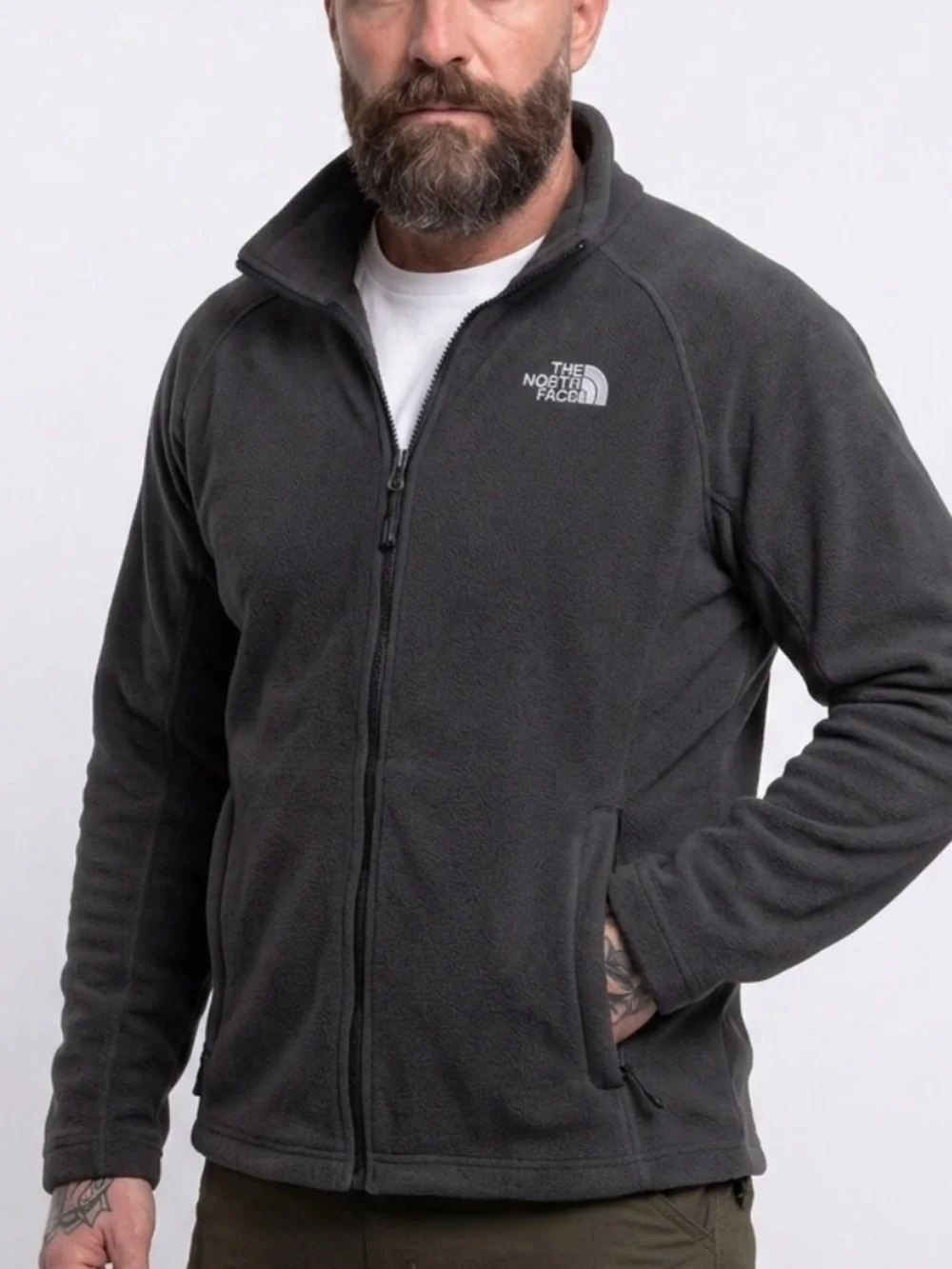 The North Face Full-Zip Fleece Jacket – Men’s XL – Black